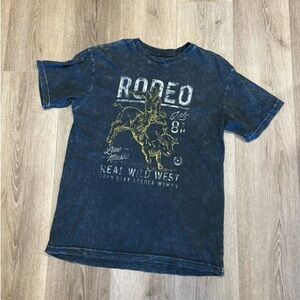 Kids Rodeo Graphic Tee - Distressed Navy